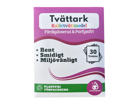 Tvättark doftfria - Smidiga tvättmedelsark